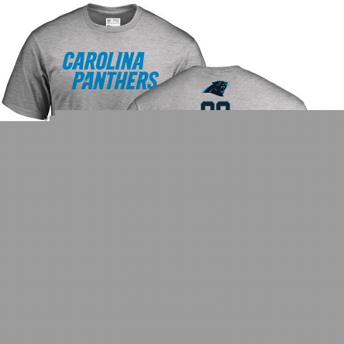 Carolina Panthers Men Ash Greg Olsen Backer NFL Football #88 T Shirt